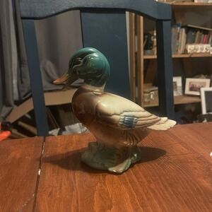 Vintage Retro Mallard Drake Duck Figurine 50s 60s